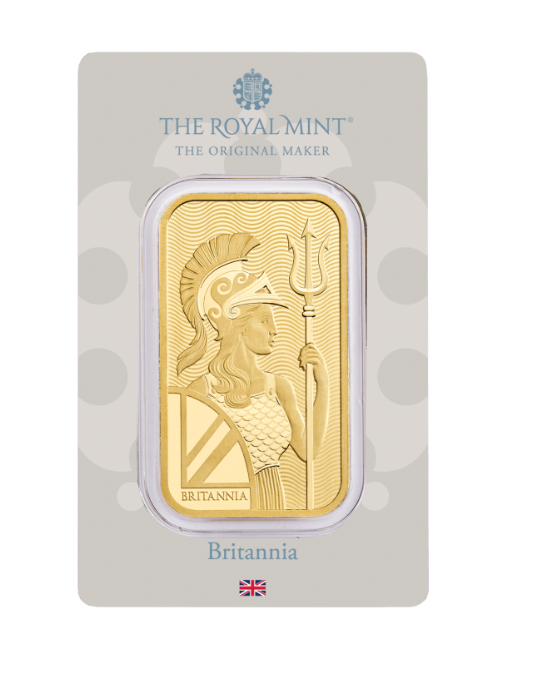 Britannia 1oz Gold Bullion Minted Bar